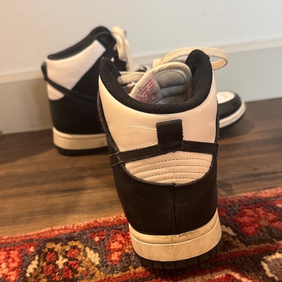 Nike Dunks High Top White and Black - Picture 5 of 5